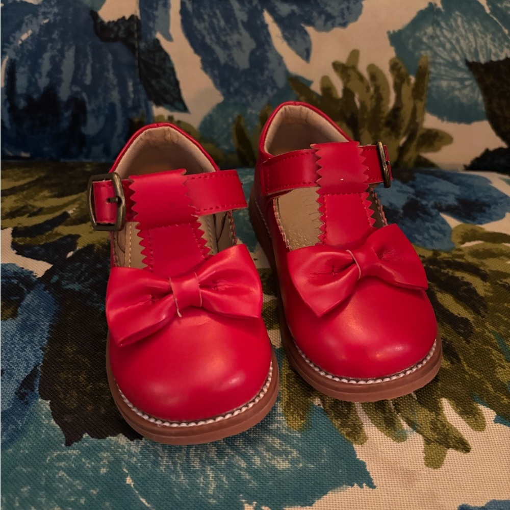 Red Bow Kids Shoes